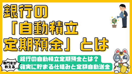 銀行の自動積立定期預金とは？確実に貯まる仕組みと定額自動送金との違いを徹底解説