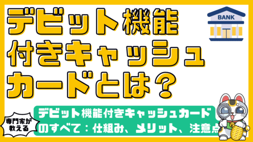 デビット機能付きキャッシュカードのすべて：仕組み、メリット、注意点