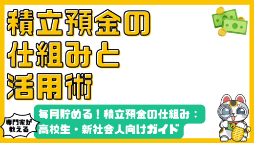 毎月コツコツ貯める！積立預金の仕組みと活用術：高校生・新社会人向けガイド