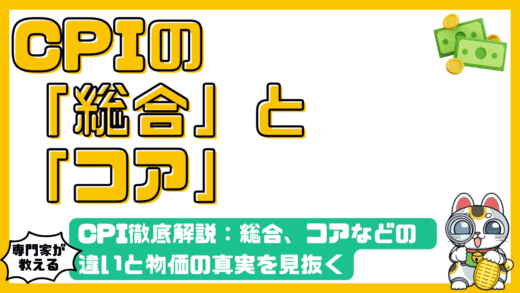 CPI徹底解説：総合、コア、コアコアの違いとは？物価の真実を見抜く【高校生・新社会人向け】