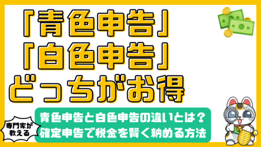 青色申告と白色申告の違いとは？確定申告で税金を賢く納める方法