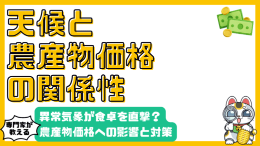 天候と農産物価格：異常気象が食卓に及ぼす影響と対策