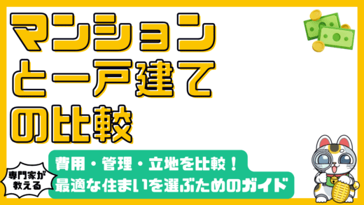 マンションvs一戸建て徹底比較！費用、管理、立地、ライフスタイルで選ぶ最適な住まい